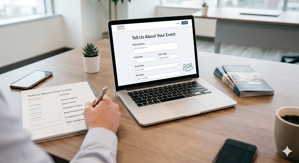 Corporate booking conversation